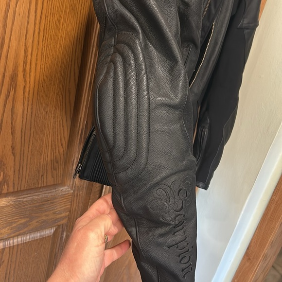 Scorpion Exo Get Stung Leather Motorcycle Jacket Exo Skeltal Protection - Picture 7 of 15